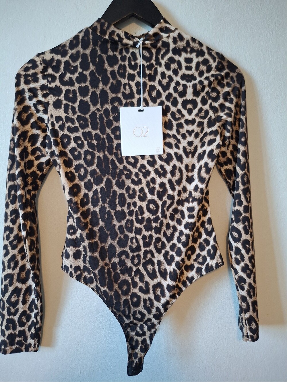 Leopard Print Long Sleeve One-Piece - Picture 2 of 2